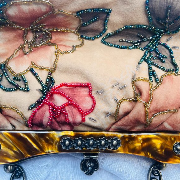 Vintage Art Deco Clutch Handmade Beaded 20-30s - Picture 4 of 10